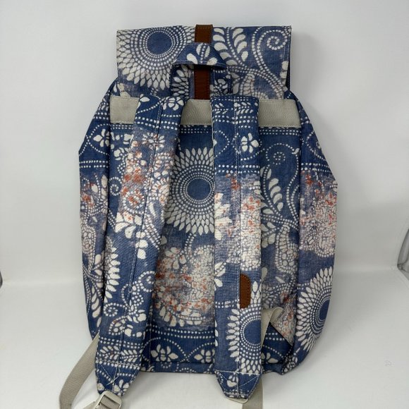 Herschel Supply Company, Backpack, Blue, coral, cream floral print. main image 9